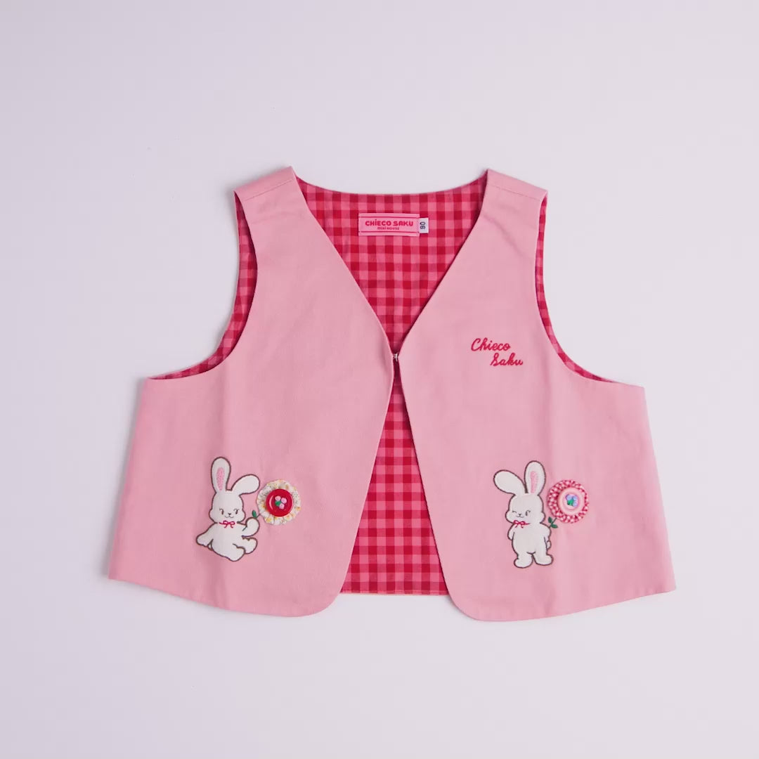 Chieco Saku Lucky Clover Patchwork Vest