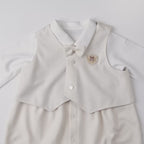 Formal Coverall Set with Waistcoat & Bow Tie