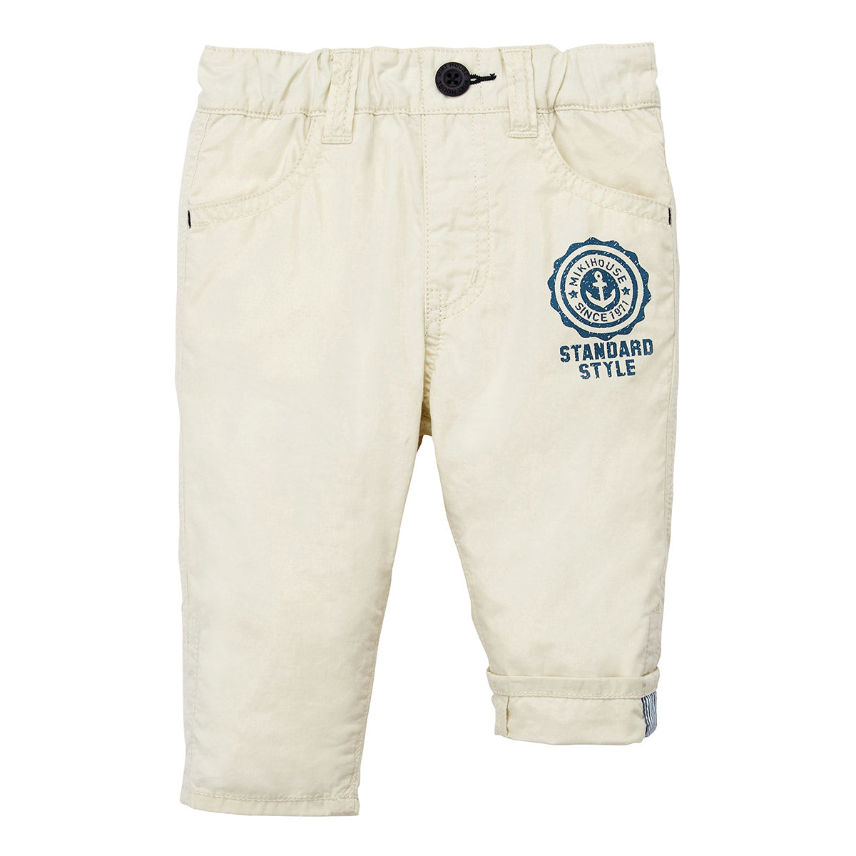 MIKI HOUSE Emblem Cropped Trousers