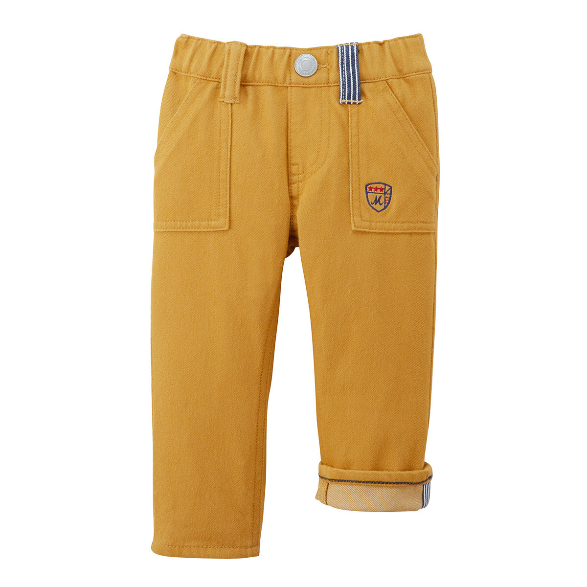 Mini Emblem Stretch Knit Trousers