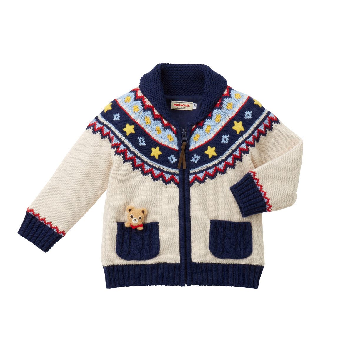 Wool Knitted Jacket Soft Cotton Lining