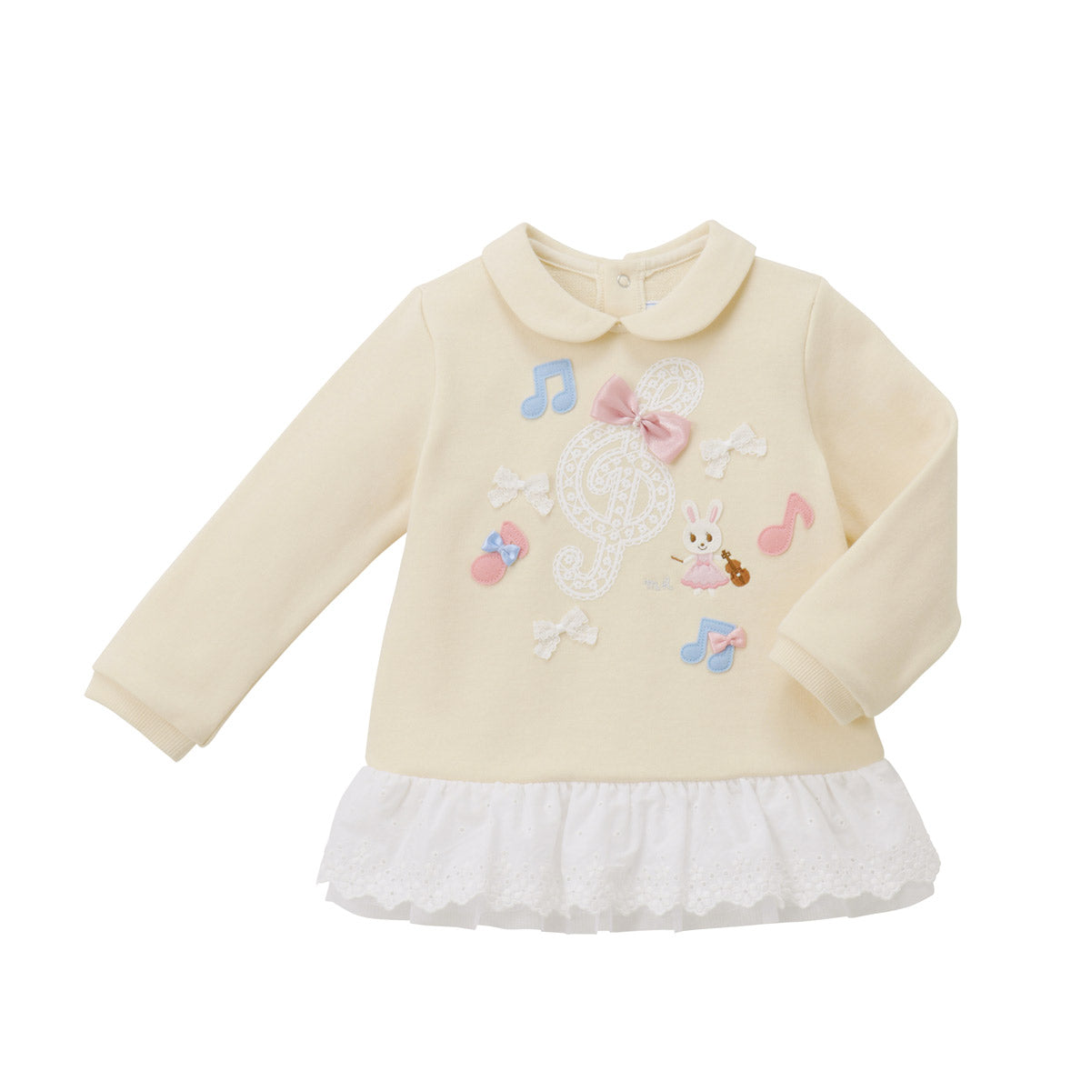 Usako Bunny Sweatshirt Lace Bottom