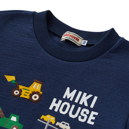 MIKI HOUSE Working Vehicles Sweatshirt