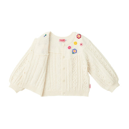 Chieco Saku Cardigan with Popcorn Stitches