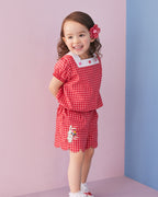 Chieco Saku Gingham Blouse