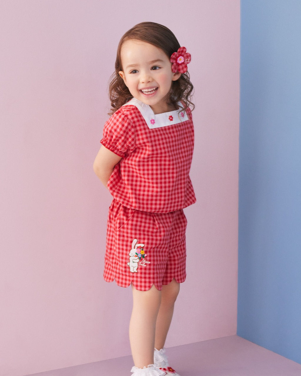 Chieco Saku Petal Scalloped Culotte Skirt