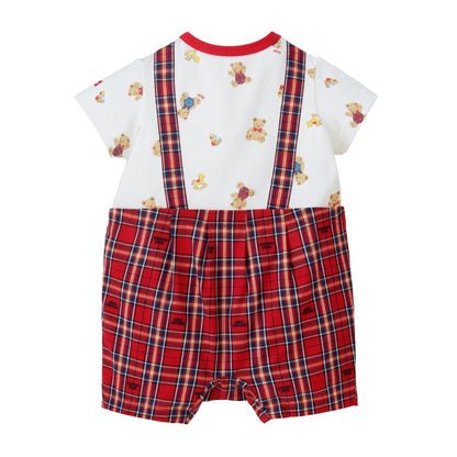 Retro Bear Suspenders Onesie