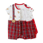 Retro Bear Suspenders Onesie