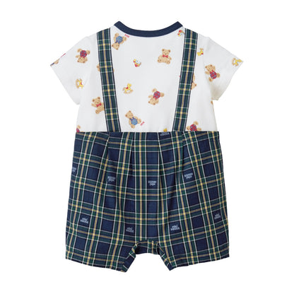 Retro Bear Suspenders Onesie