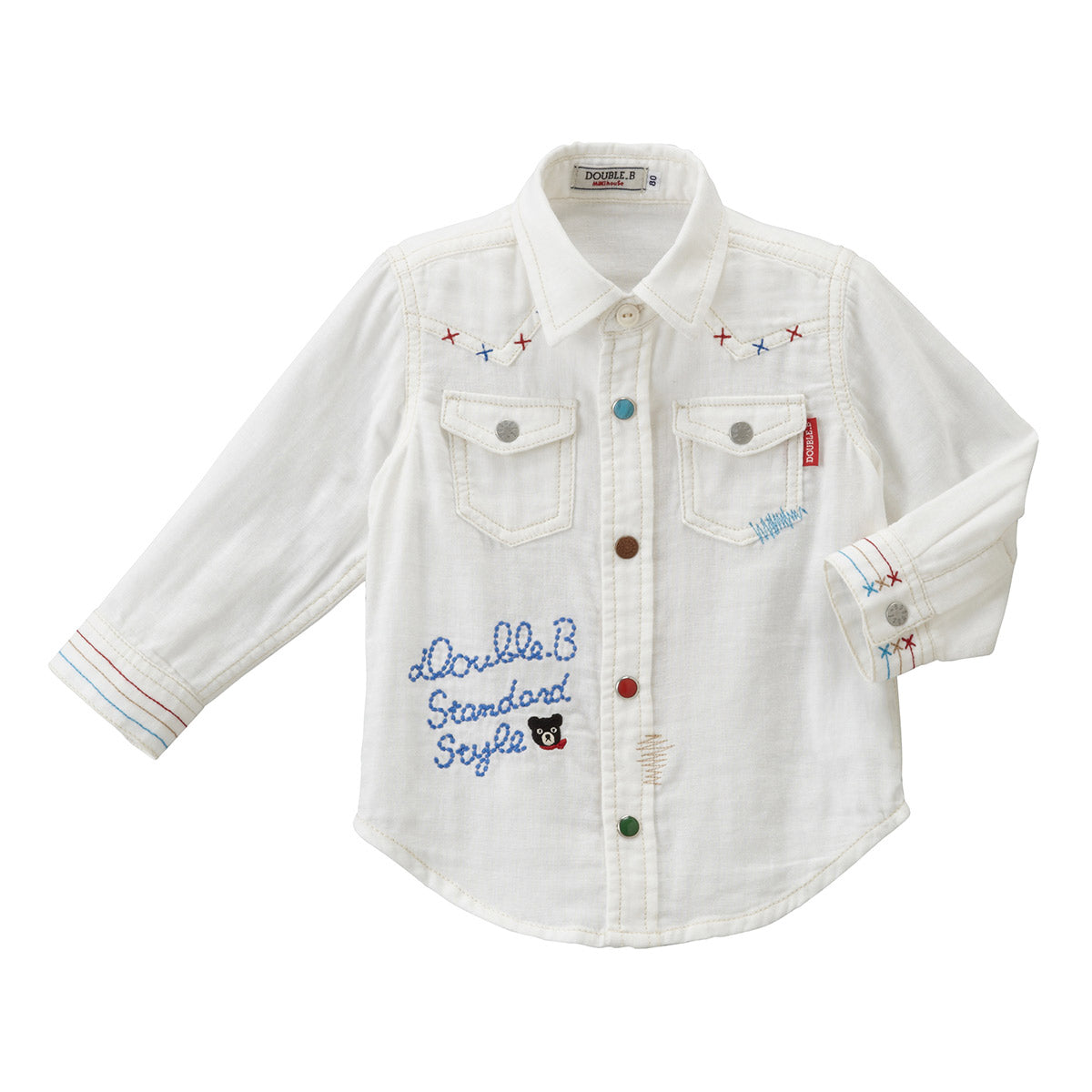 DOUBLE B Shirt Enameled Buttons